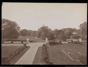 A Formal Garden at the E.D. Berwind Residence, Newport, Rhode Island by Byron Company